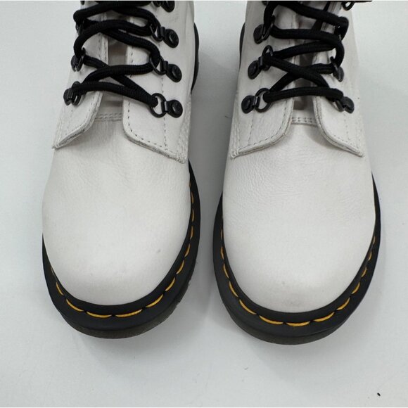 Dr. Martens 1460 White Leather Lace-Up Boots Womens Size 8 US / 6 UK / 39 EU - Picture 4 of 13